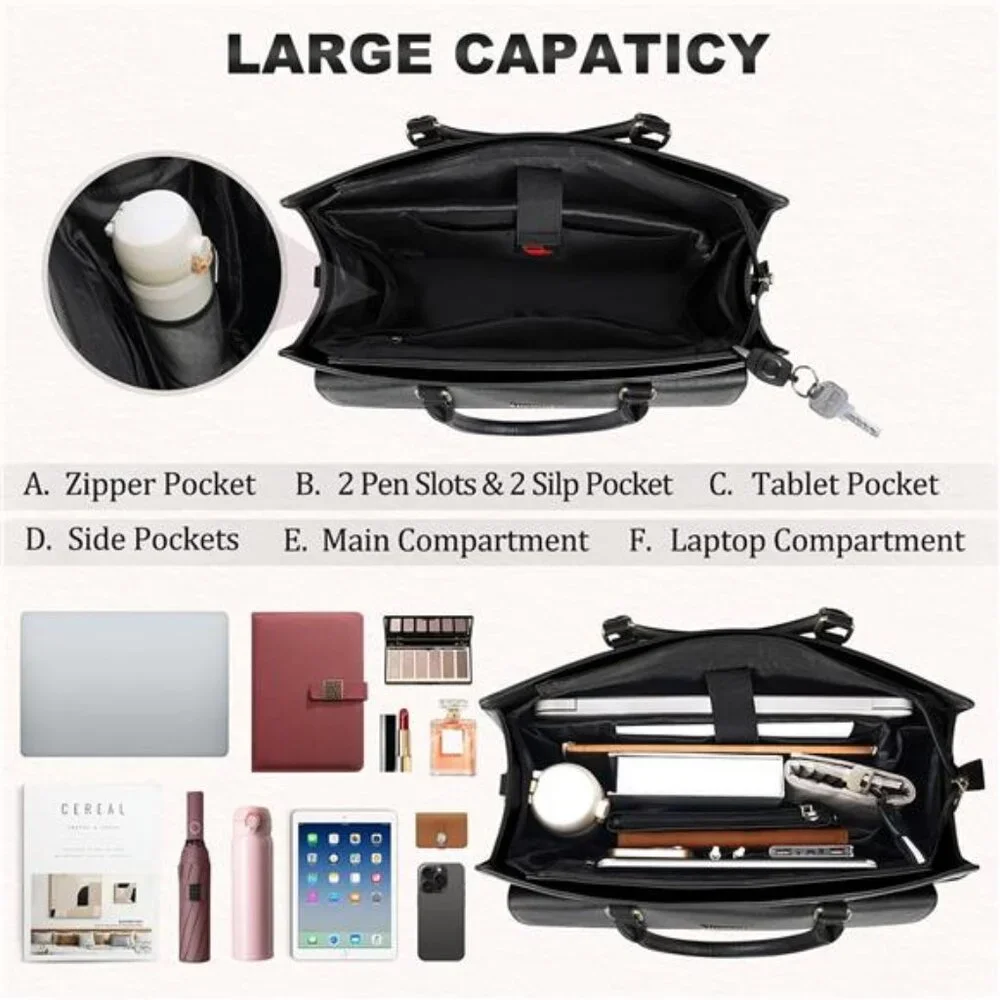 Laptop Bag for Women 15.6 Inch Laptop Tote Bag Business Office Work